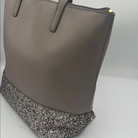Kate Spade Taupe and Glitter Tote Bag - Picture 4 of 8